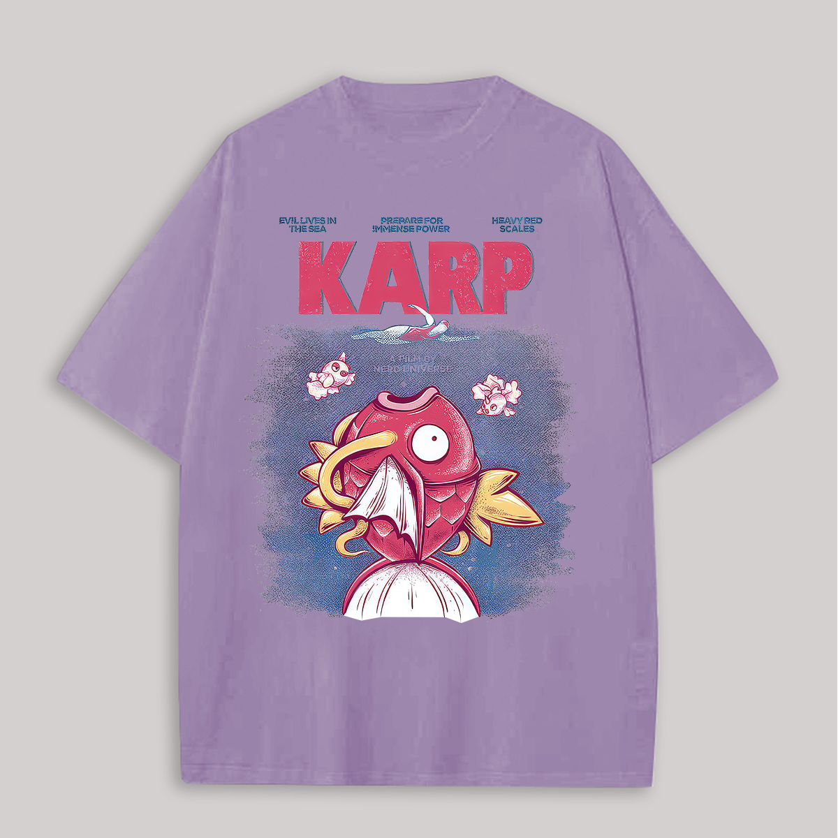 Pokémon Magikarp Printed Oversized Unisex T-shirts Image - 11