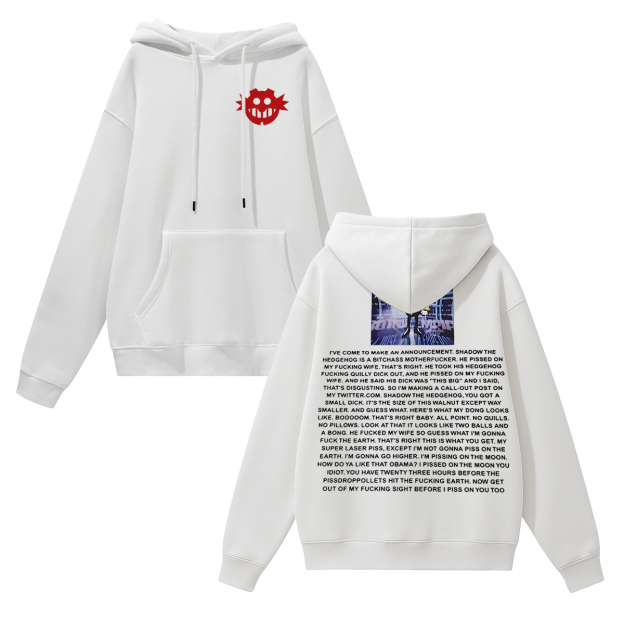 Dr. Eggman Printed Women's Heavyweight Hoodie with Drawstring Image - 2
