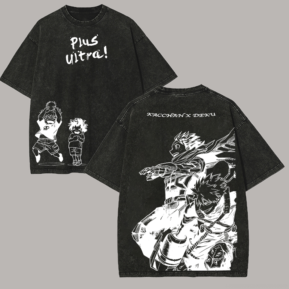 My Hero Academia Printed Unisex Washed T-Shirt Image - 4