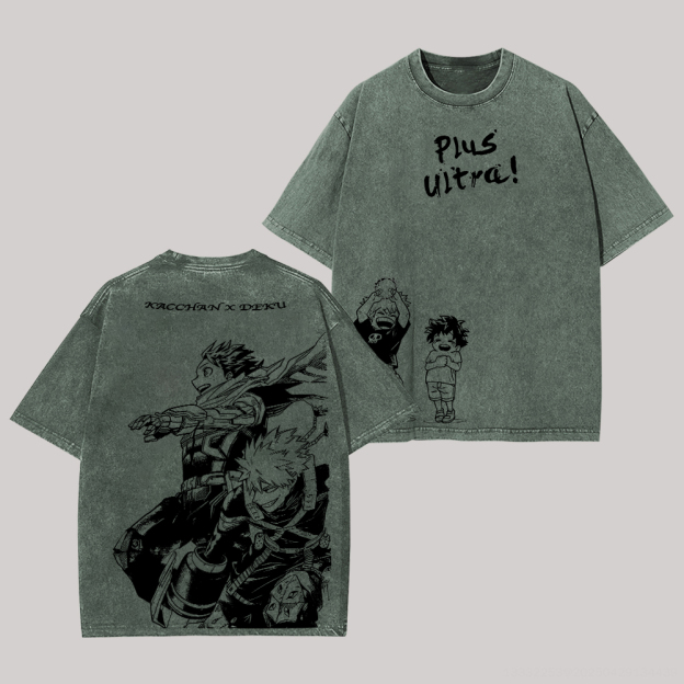 My Hero Academia Printed Unisex Washed T-Shirt Image - 6