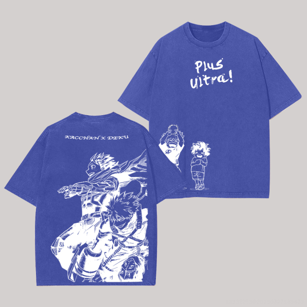 My Hero Academia Printed Unisex Washed T-Shirt Image - 5