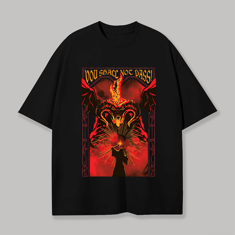 LOTR Printed Unisex Oversized T-shirt