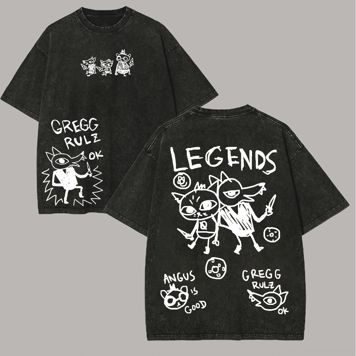 Night in the Woods Printed Unisex Washed T-Shirt Image - 1