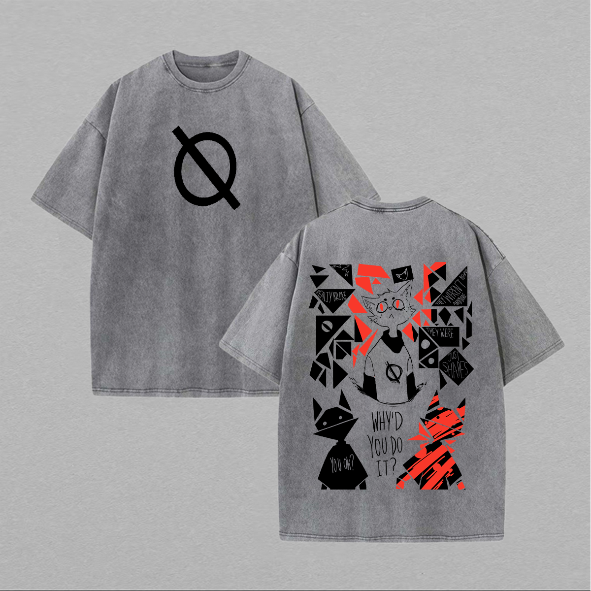 Night in the Woods Printed Unisex Washed T-Shirt Image - 1