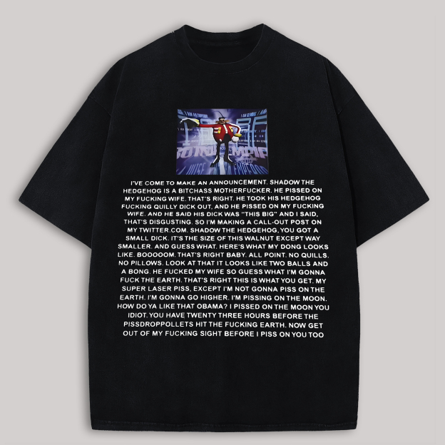  Dr. Eggman Printed Oversized Unisex T-shirt Image - 2