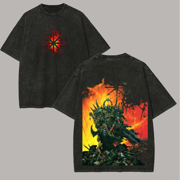 40K Engra Deathsword Printed Unisex Washed T-Shirt