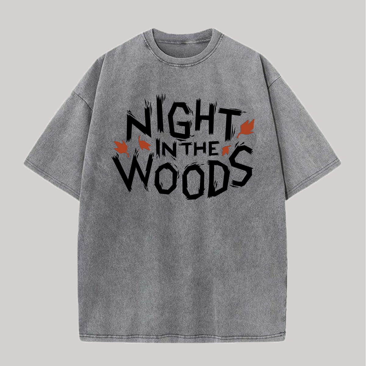 Night in the Woods Printed Unisex Washed T-Shirt Image - 1