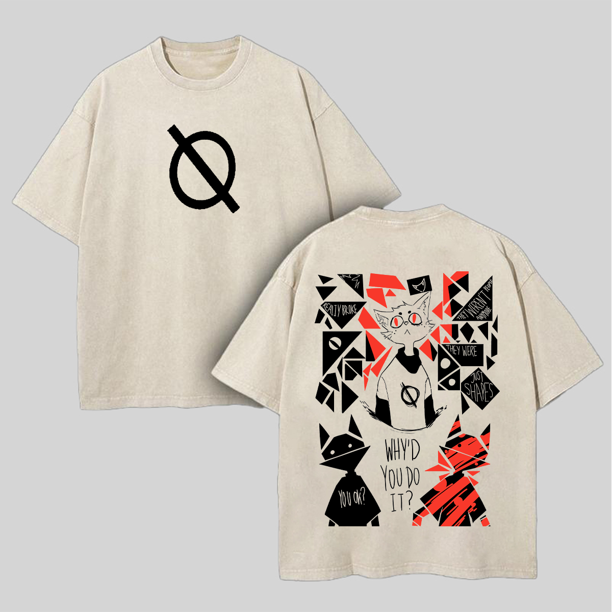 Night in the Woods Printed Unisex Washed T-Shirt Image - 3