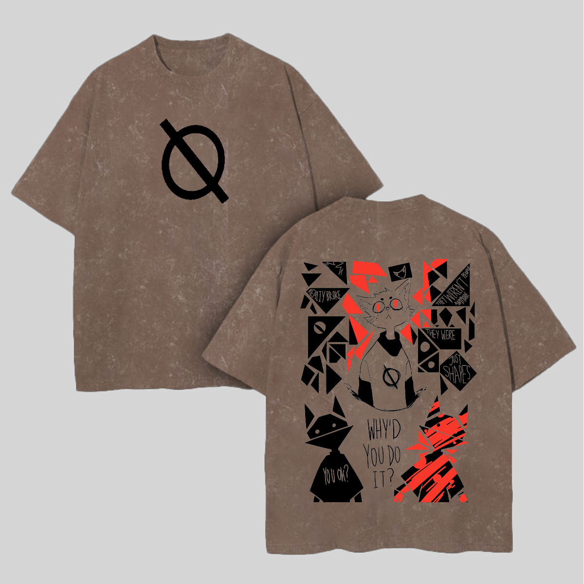 Night in the Woods Printed Unisex Washed T-Shirt Image - 4