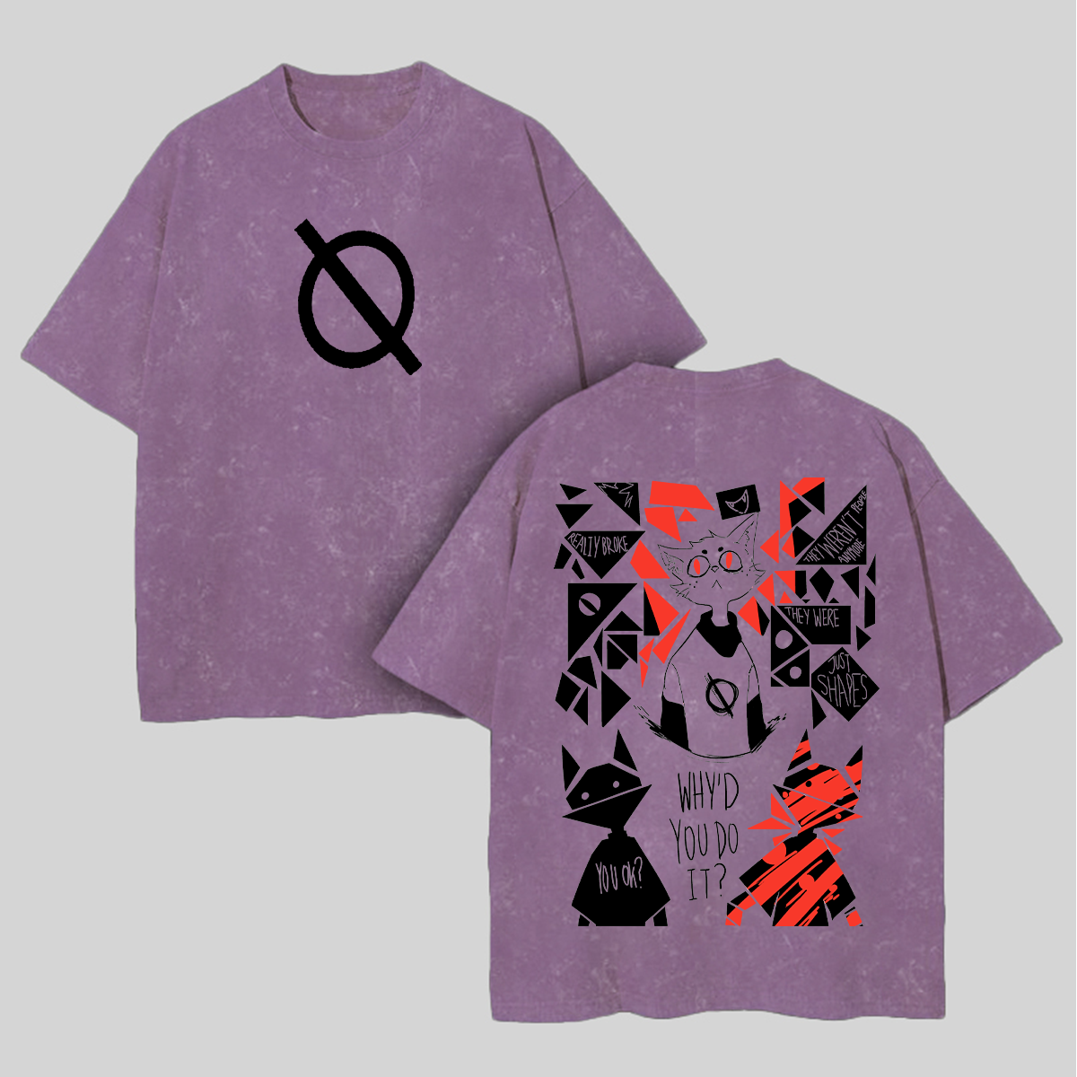 Night in the Woods Printed Unisex Washed T-Shirt Image - 6