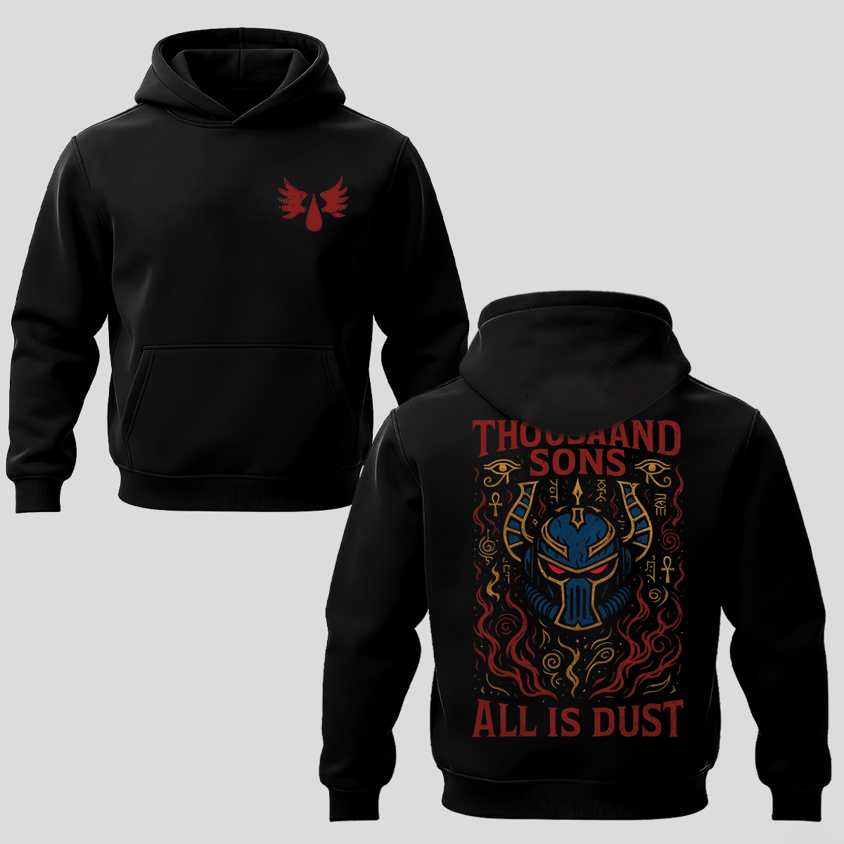 40k Thousand Sons Printed Fleece-lined Unisex Hoodie