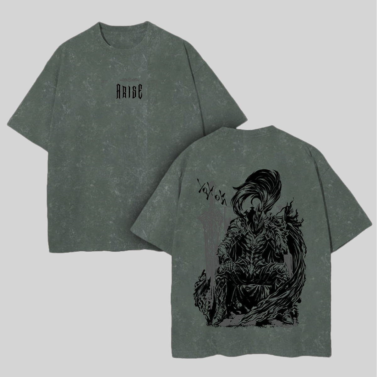 Solo Leveling Igris Printed Unisex Washed T-Shirt