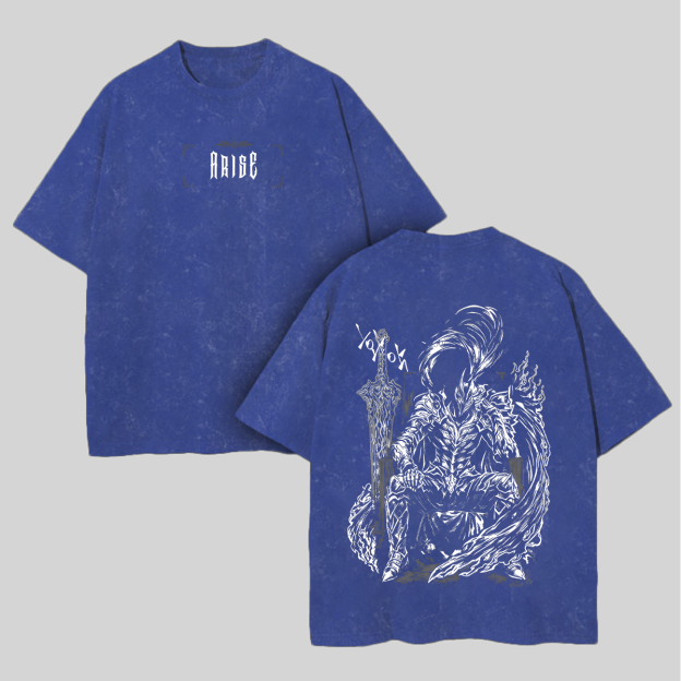 Solo Leveling Igris Printed Unisex Washed T-Shirt