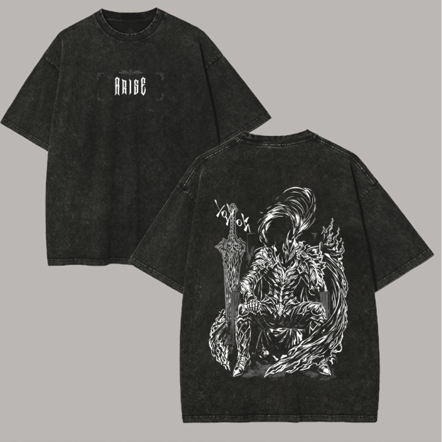 Solo Leveling Igris Printed Unisex Washed T-Shirt