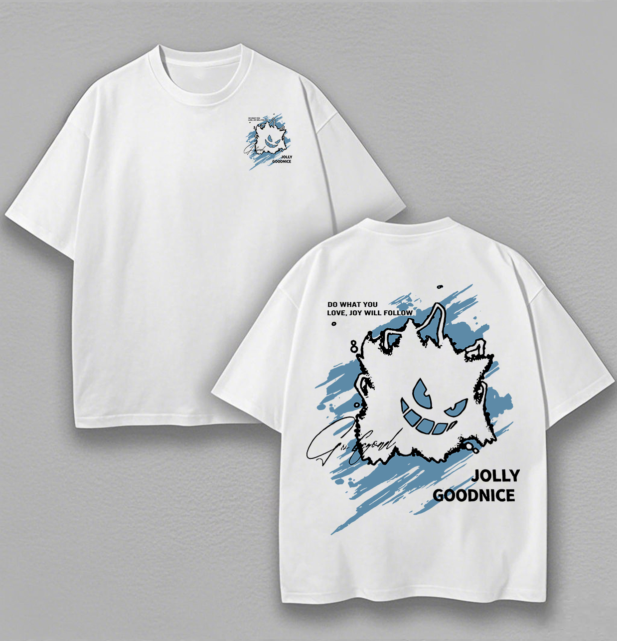  Gengar Printed Unisex Oversized T-shirt Image - 2