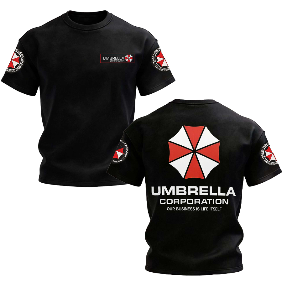 Resident Evil Umbrella Corporation Printed Unisex Oversized T-shirt Image - 1