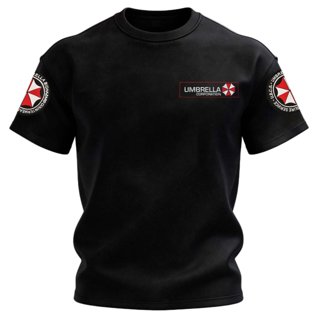 Resident Evil Umbrella Corporation Printed Unisex Oversized T-shirt Image - 2