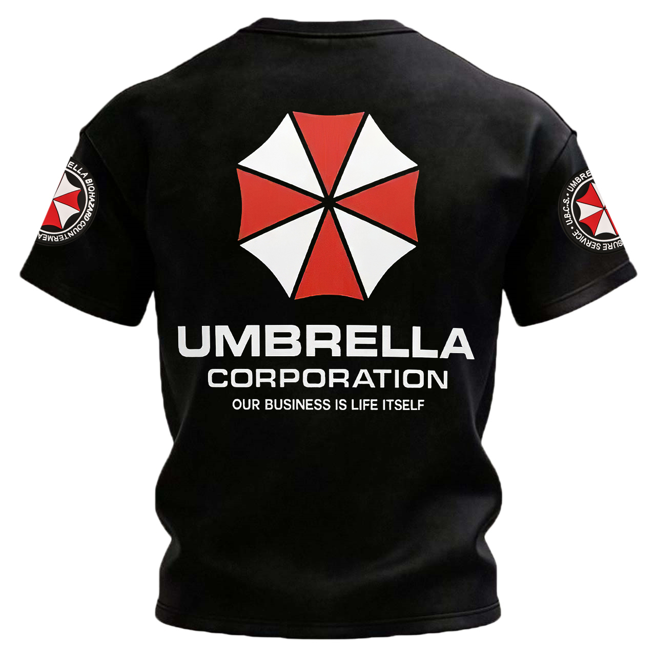 Resident Evil Umbrella Corporation Printed Unisex Oversized T-shirt Image - 3