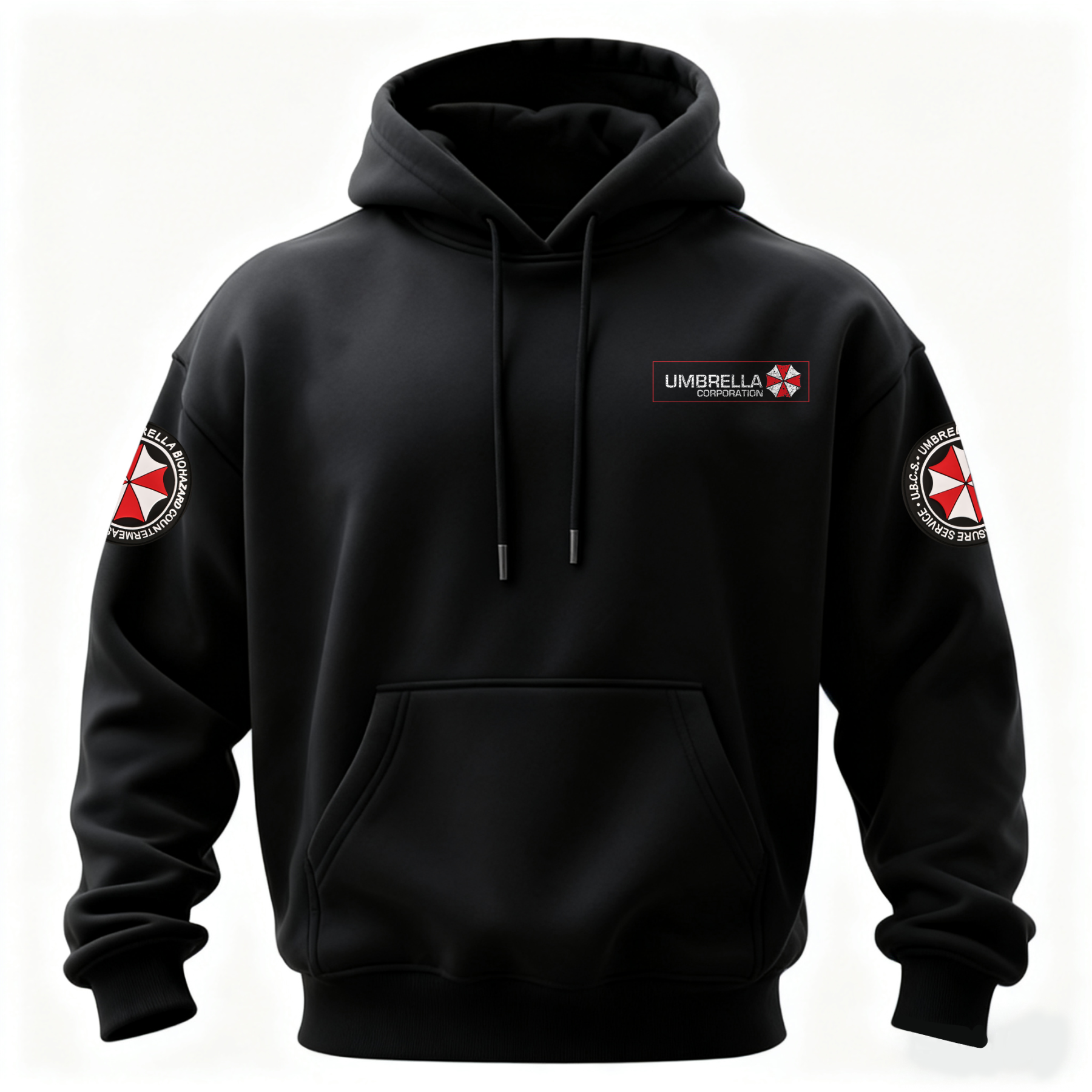 Resident Evil Umbrella Corporation Printed Fleece-lined Unisex Hoodie Image - 3
