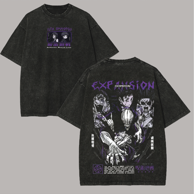 Jujutsu Kaisen Yuta Okkotsu Printed Unisex Washed T-Shirt