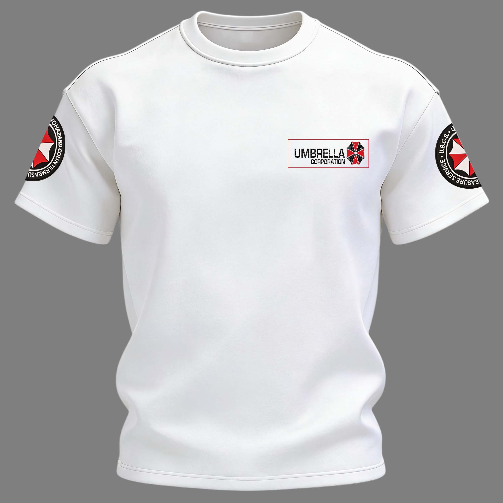 Resident Evil Umbrella Corporation Printed Unisex Oversized T-shirt Image - 4