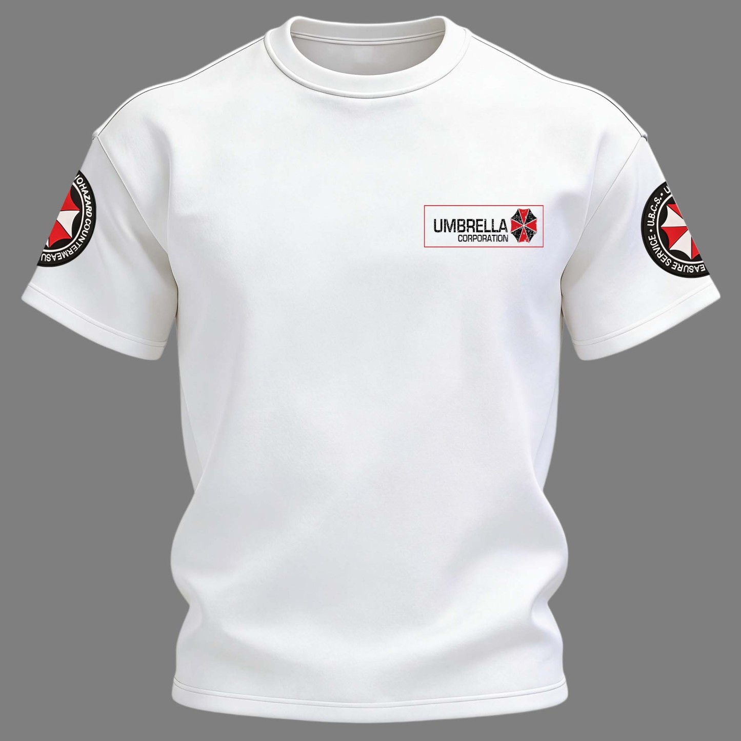 Resident Evil Umbrella Corporation Printed Unisex Oversized T-shirt Image - 4