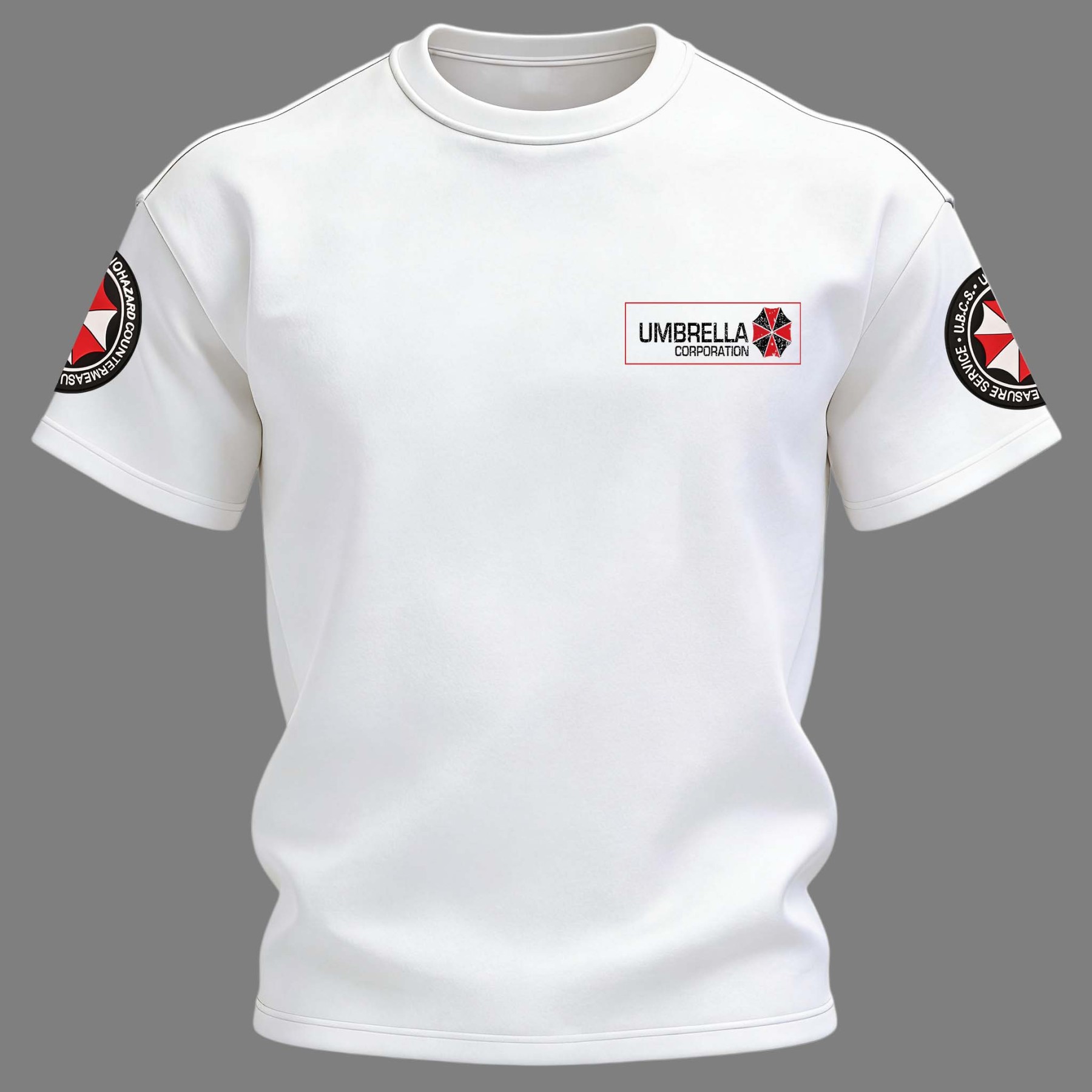 Resident Evil Umbrella Corporation Printed Unisex Oversized T-shirt Image - 4