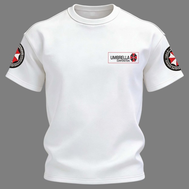 Resident Evil Umbrella Corporation Printed Unisex Oversized T-shirt Image - 4