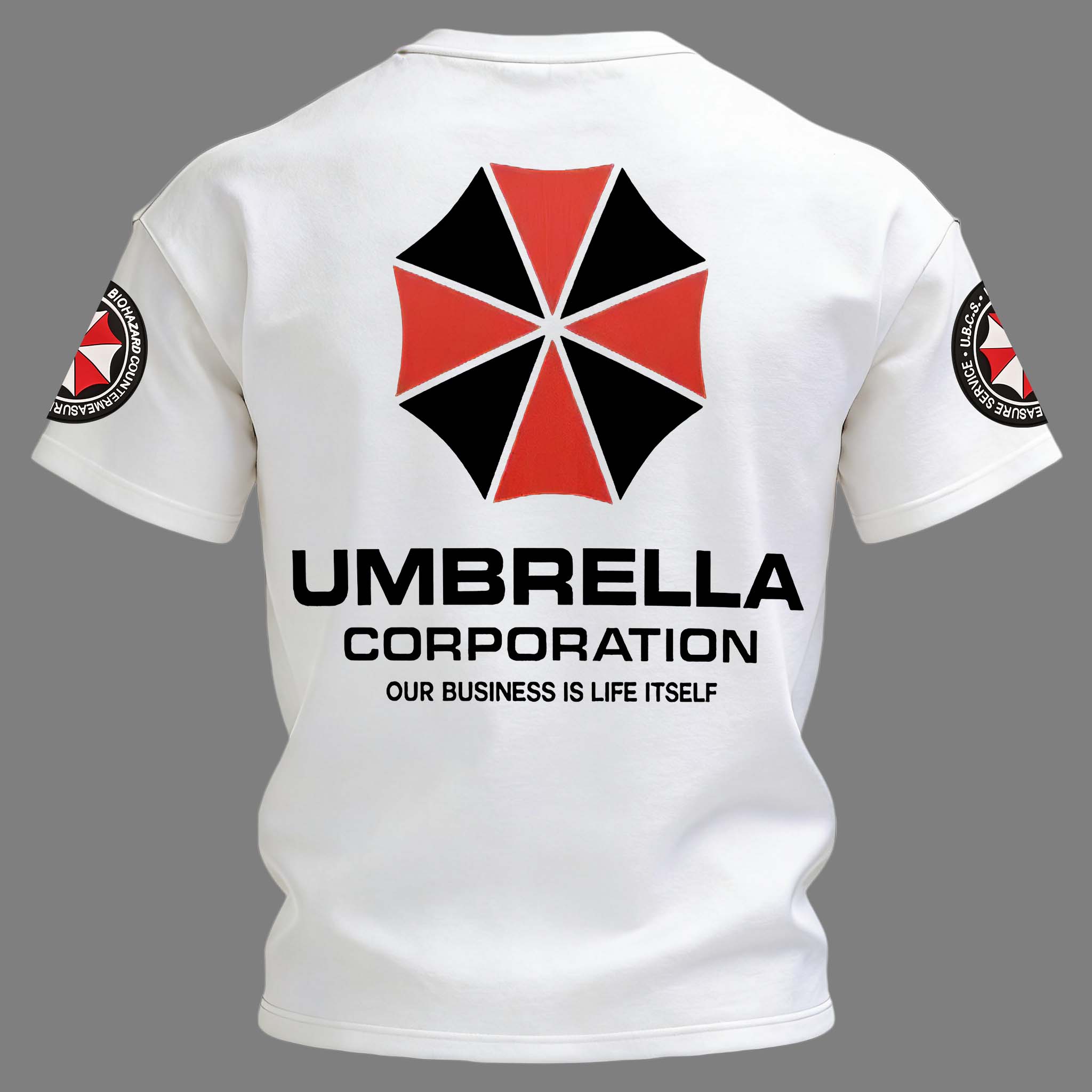 Resident Evil Umbrella Corporation Printed Unisex Oversized T-shirt Image - 5