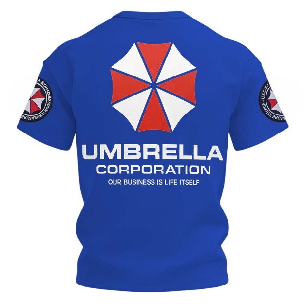 Resident Evil Umbrella Corporation Printed Unisex Oversized T-shirt Image - 11