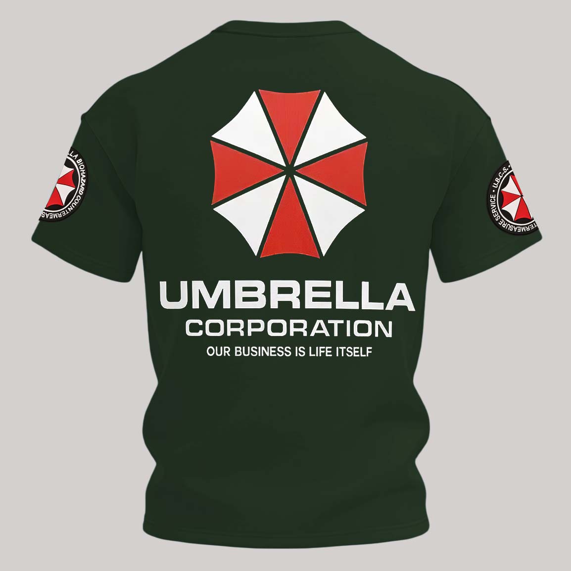 Resident Evil Umbrella Corporation Printed Unisex Oversized T-shirt Image - 15