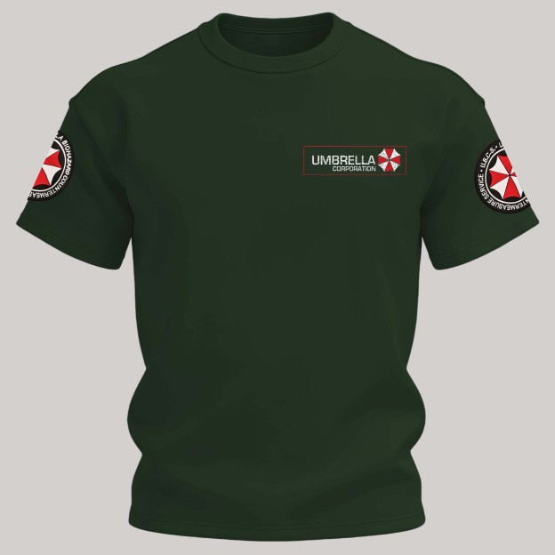 Resident Evil Umbrella Corporation Printed Unisex Oversized T-shirt Image - 14