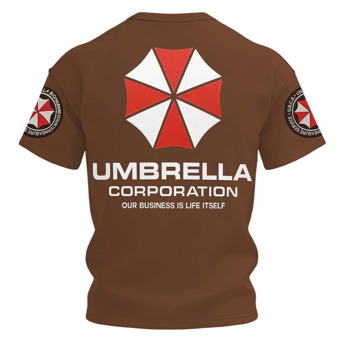 Resident Evil Umbrella Corporation Printed Unisex Oversized T-shirt Image - 7