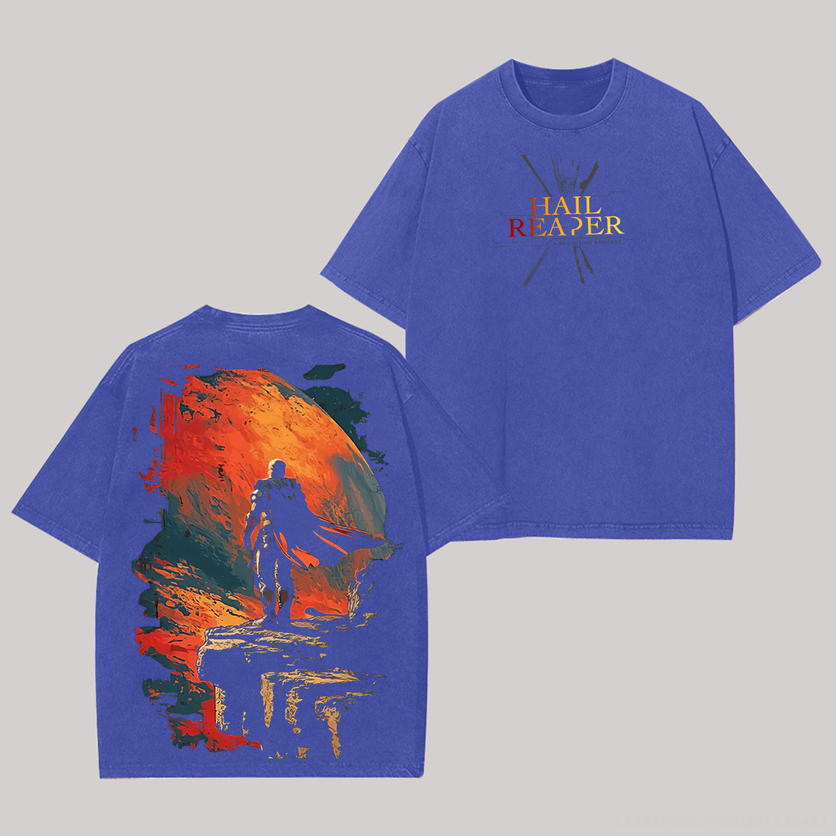 Red Rising Printed Unisex Washed T-Shirt
