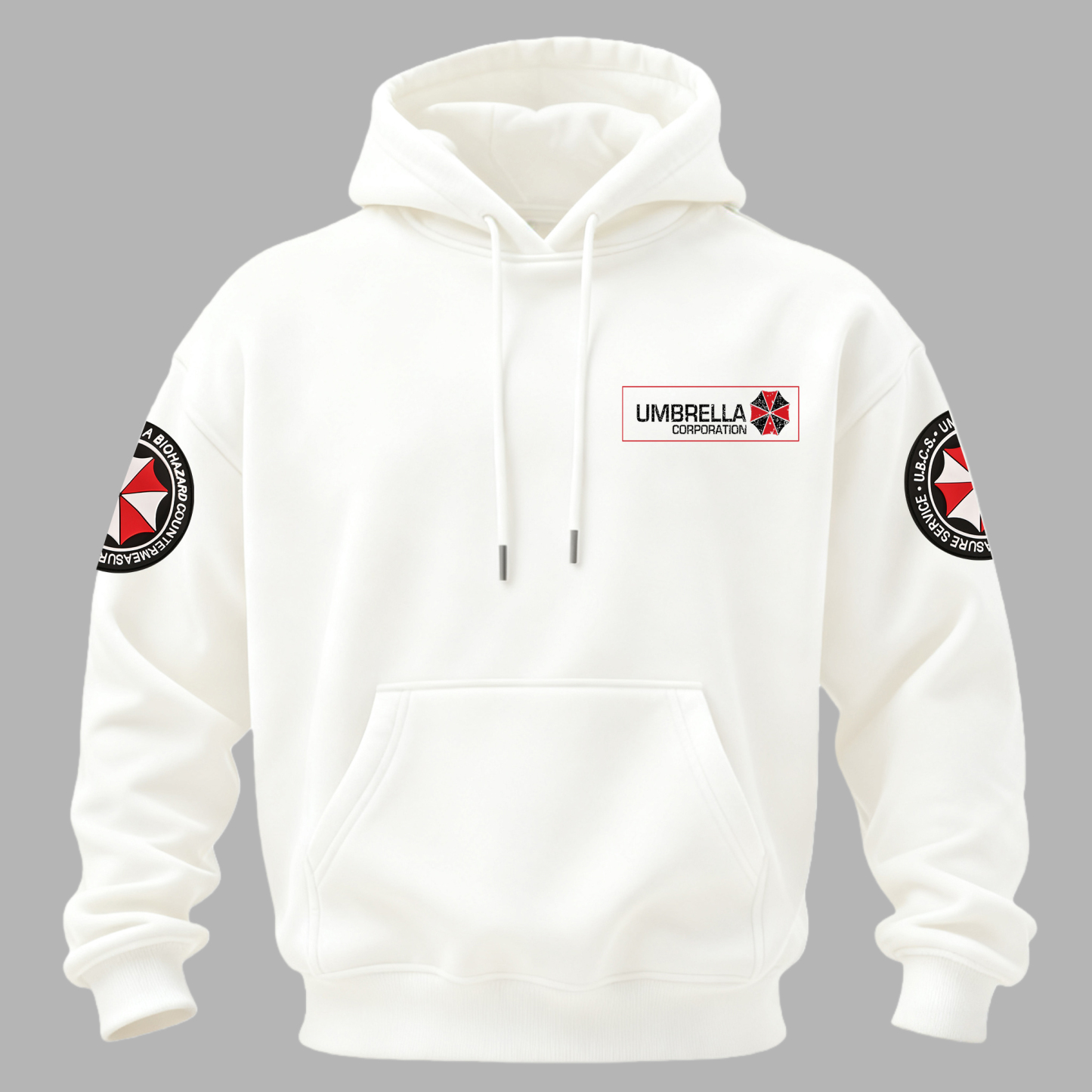 Resident Evil Umbrella Corporation Printed Fleece-lined Unisex Hoodie Image - 4