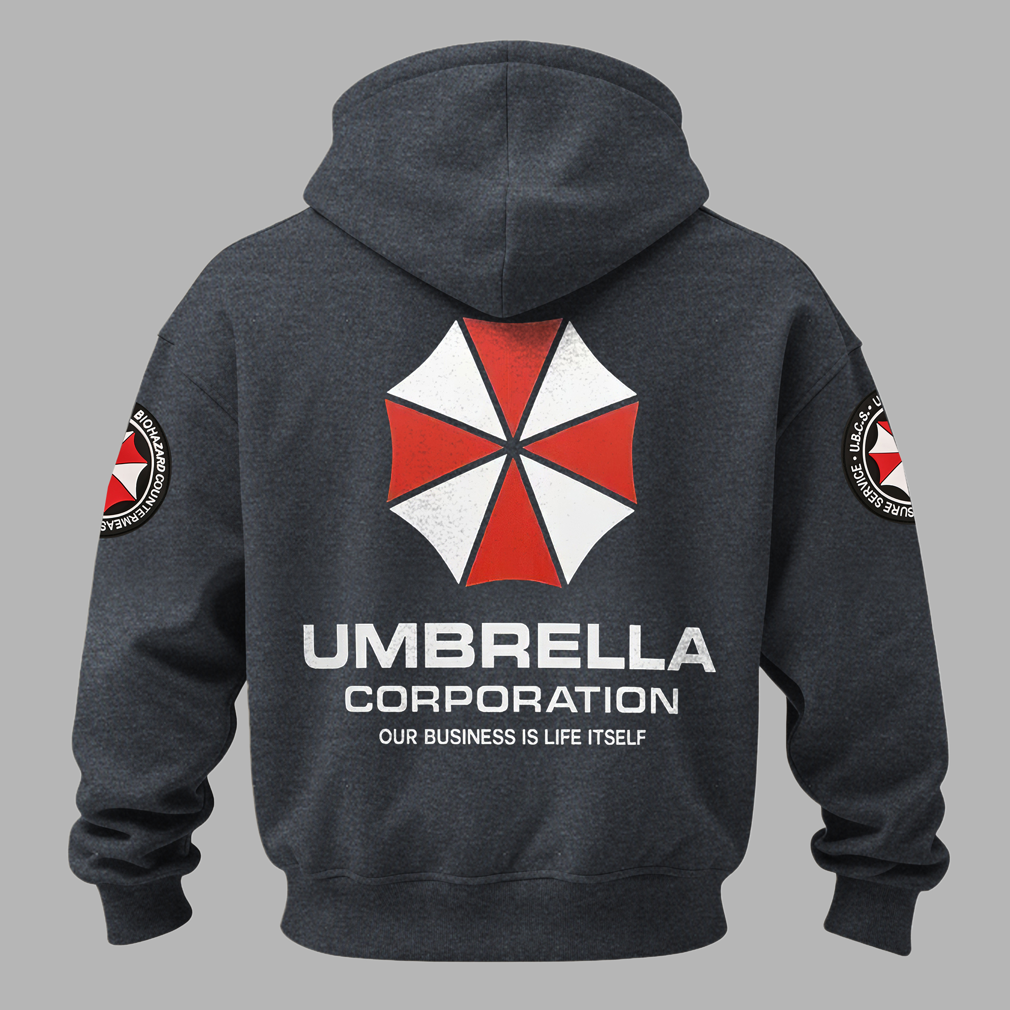 Resident Evil Umbrella Corporation Printed Fleece-lined Unisex Hoodie Image - 14