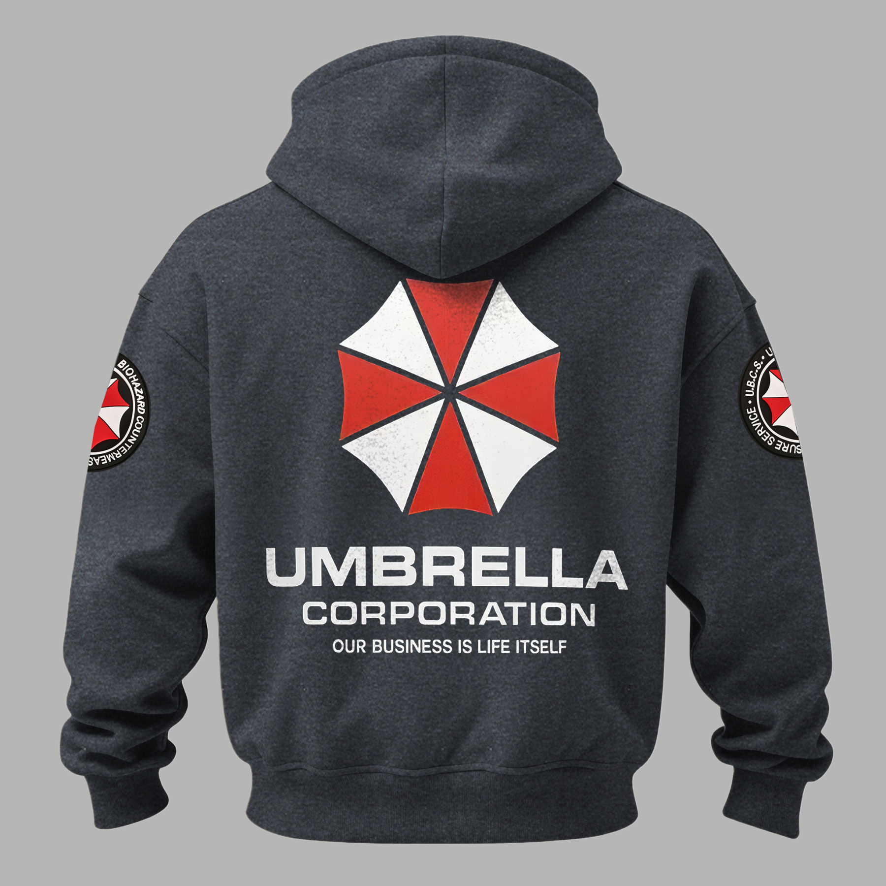 Resident Evil Umbrella Corporation Printed Fleece-lined Unisex Hoodie Image - 14