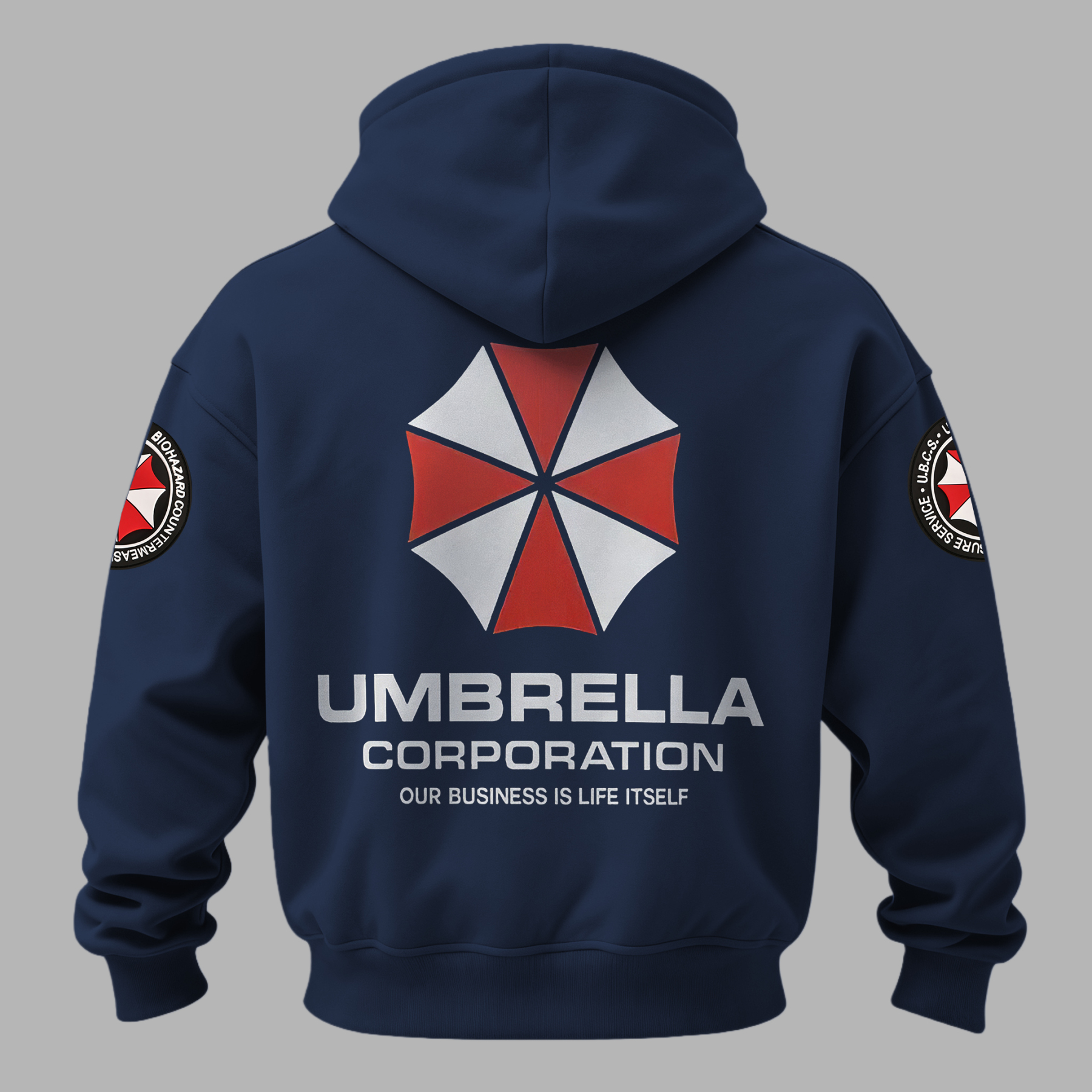 Resident Evil Umbrella Corporation Printed Fleece-lined Unisex Hoodie Image - 17