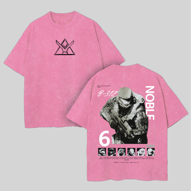 Halo: Reach Printed Unisex Washed T-Shirt Image - 8