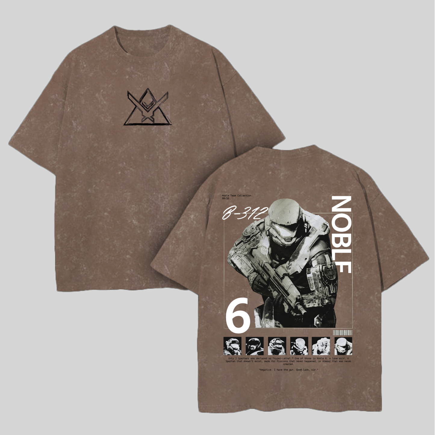 Halo: Reach Printed Unisex Washed T-Shirt Image - 7