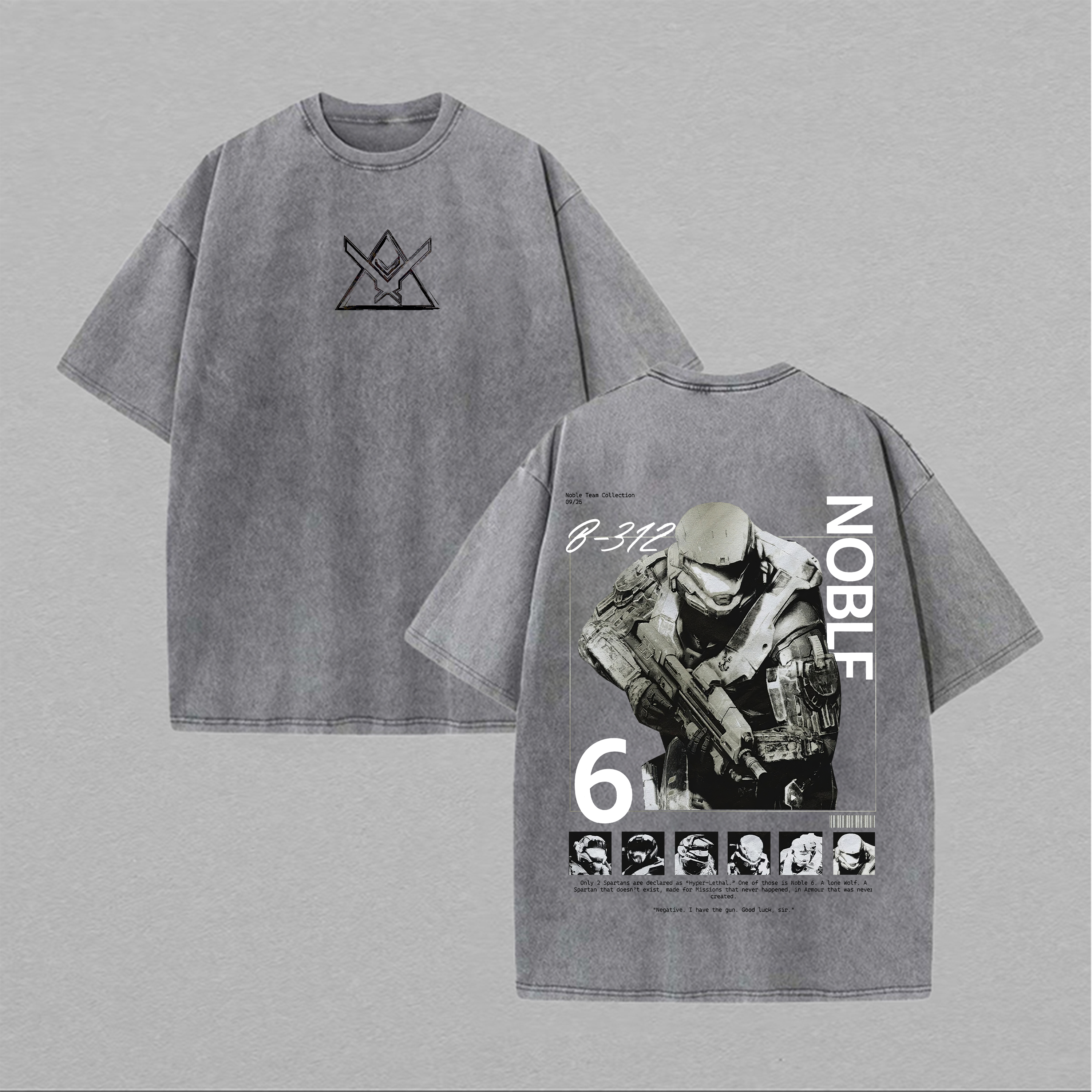 Halo: Reach Printed Unisex Washed T-Shirt Image - 2