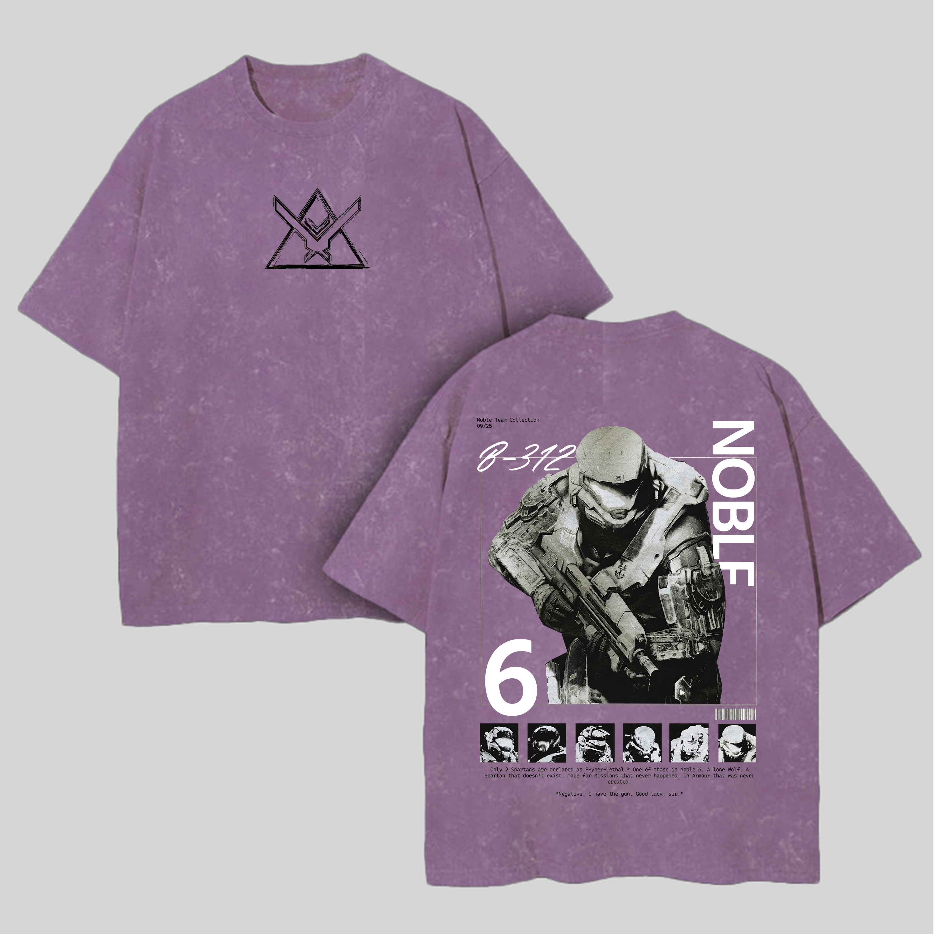 Halo: Reach Printed Unisex Washed T-Shirt Image - 4