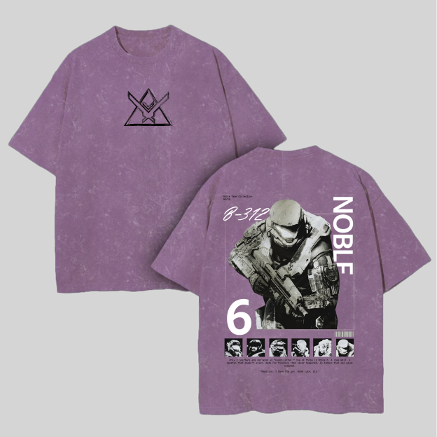 Halo: Reach Printed Unisex Washed T-Shirt Image - 4