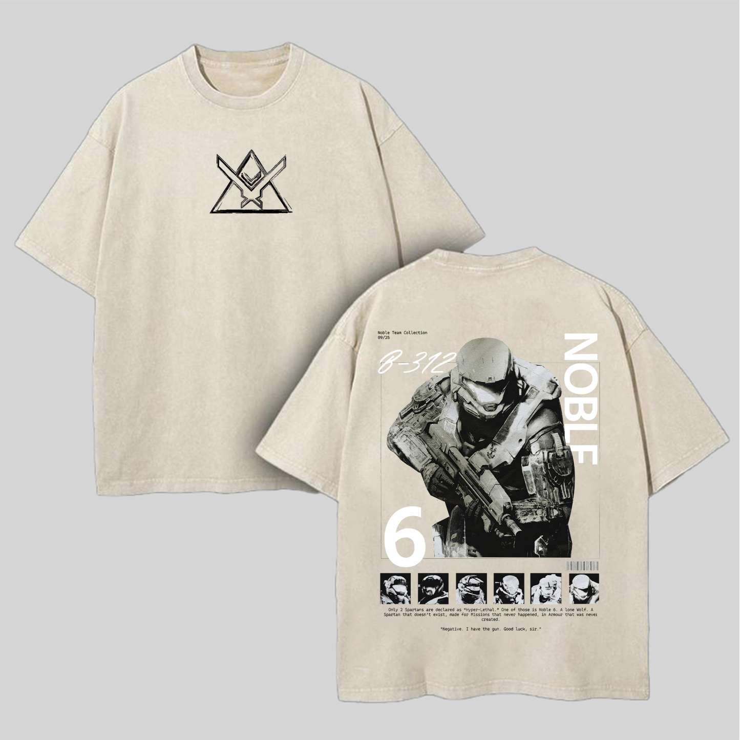 Halo: Reach Printed Unisex Washed T-Shirt Image - 3