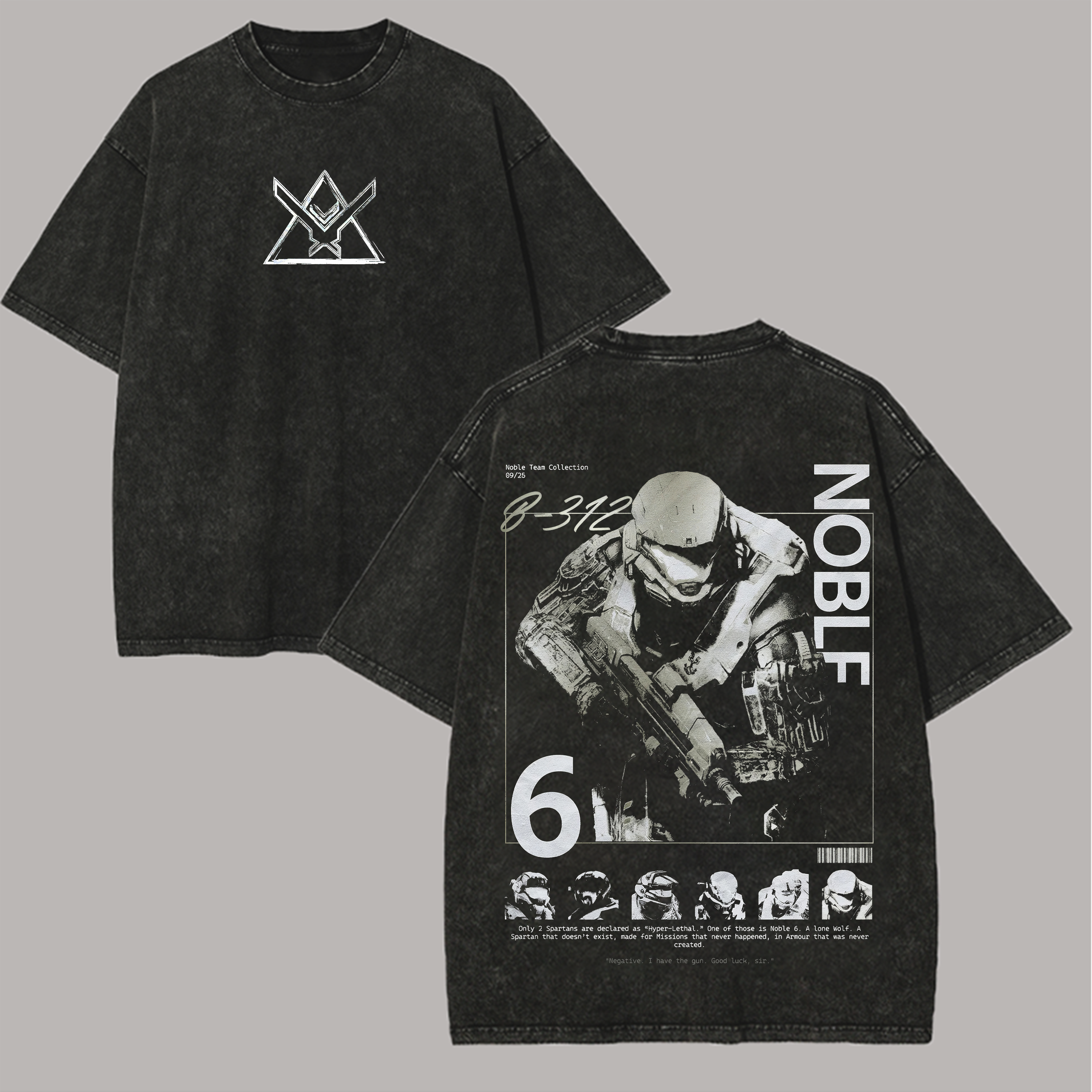 Halo: Reach Printed Unisex Washed T-Shirt Image - 1