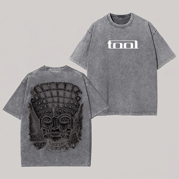 Tool Band Printed Unisex Washed T-Shirt Image - 3