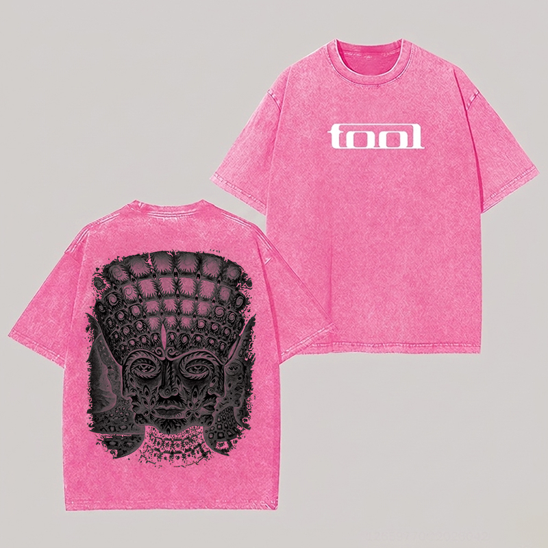 Tool Band Printed Unisex Washed T-Shirt Image - 6