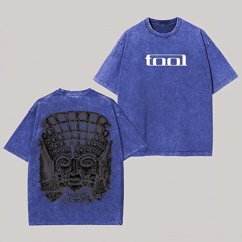 Tool Band Printed Unisex Washed T-Shirt Image - 7