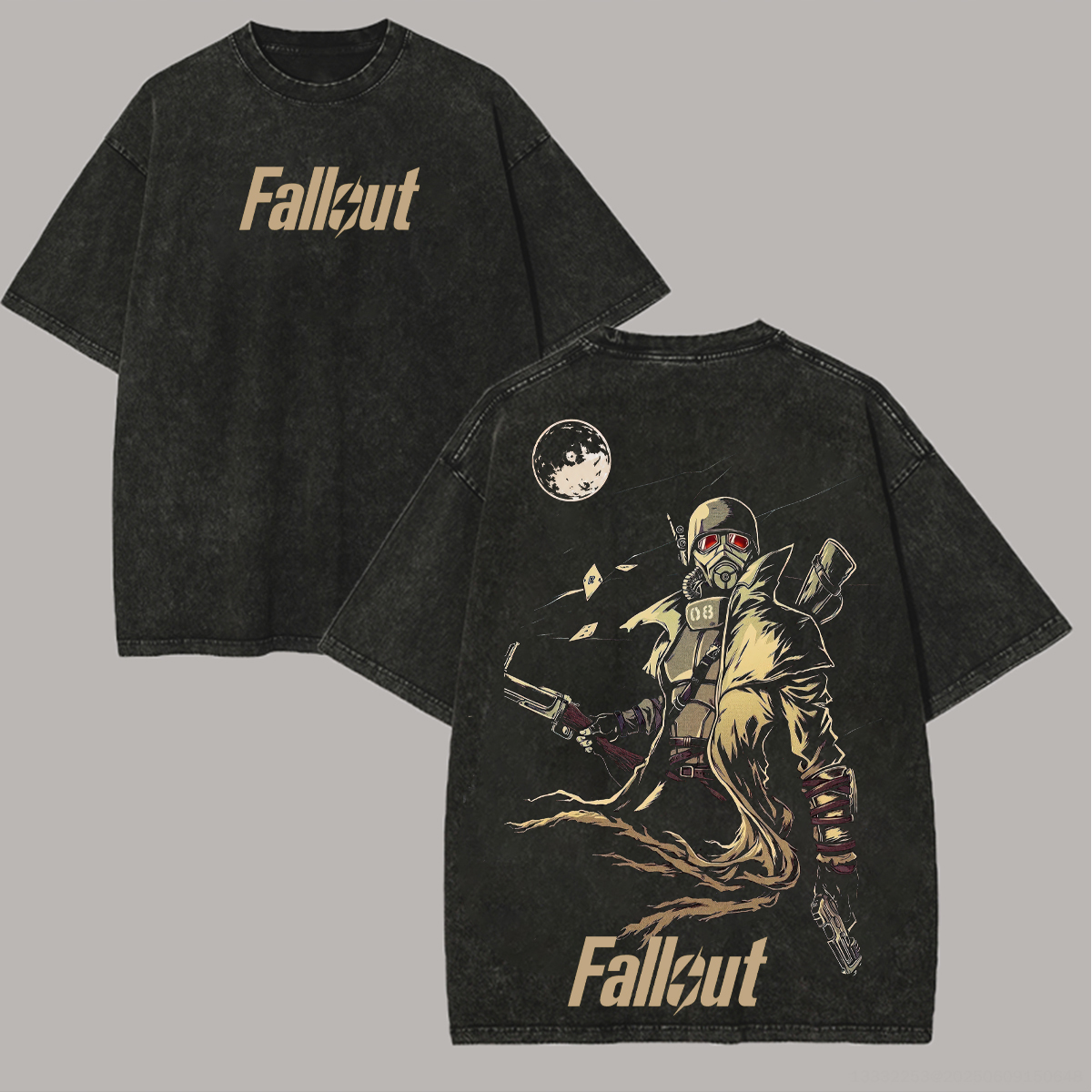 Fallout: New Vegas Printed Unisex Washed T-Shirt Image - 1