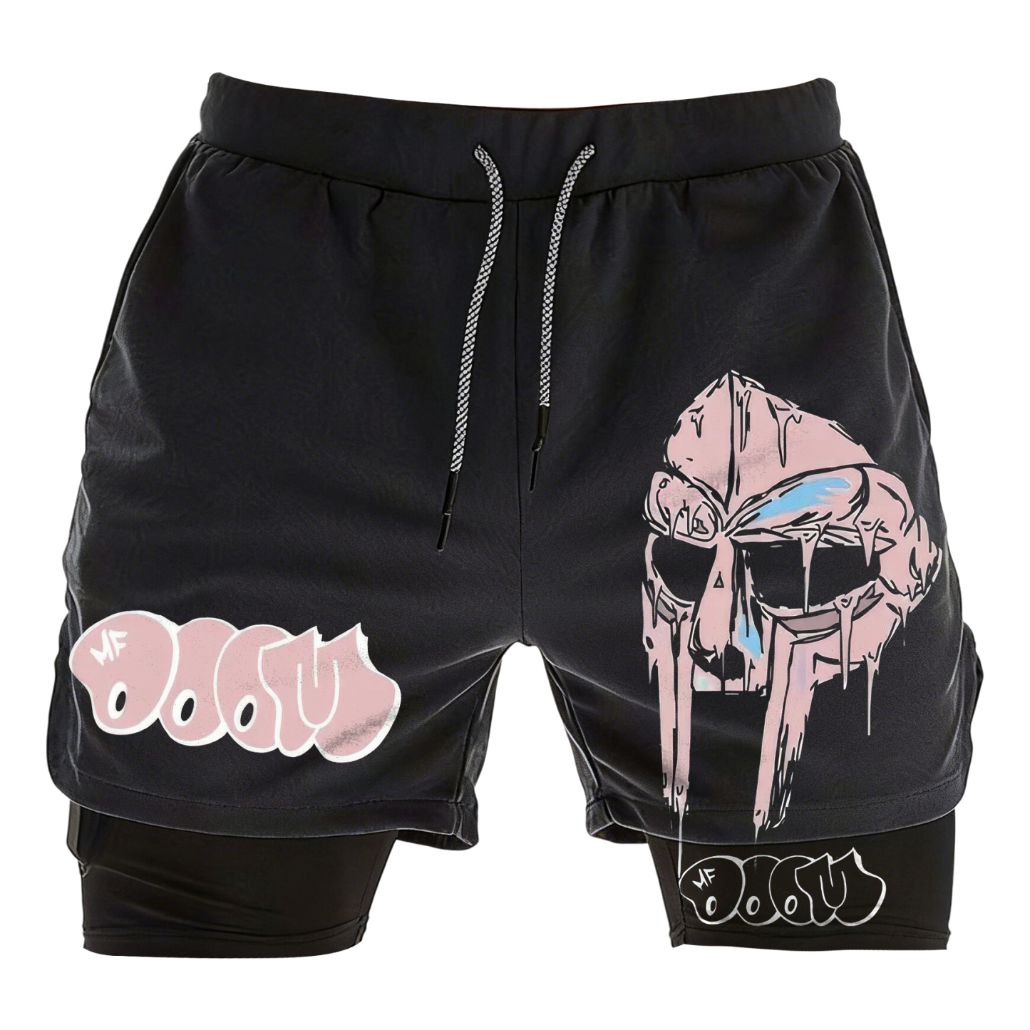 MF DOOM Metal Mask Print Men's Shorts